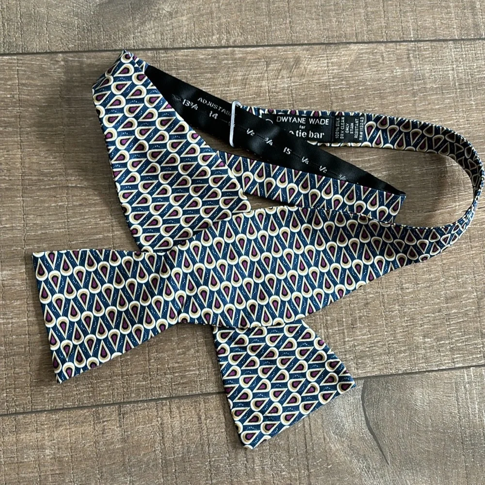 Dwyane Wade for The Tie Bar Men's Silk Adjustable Bow Tie